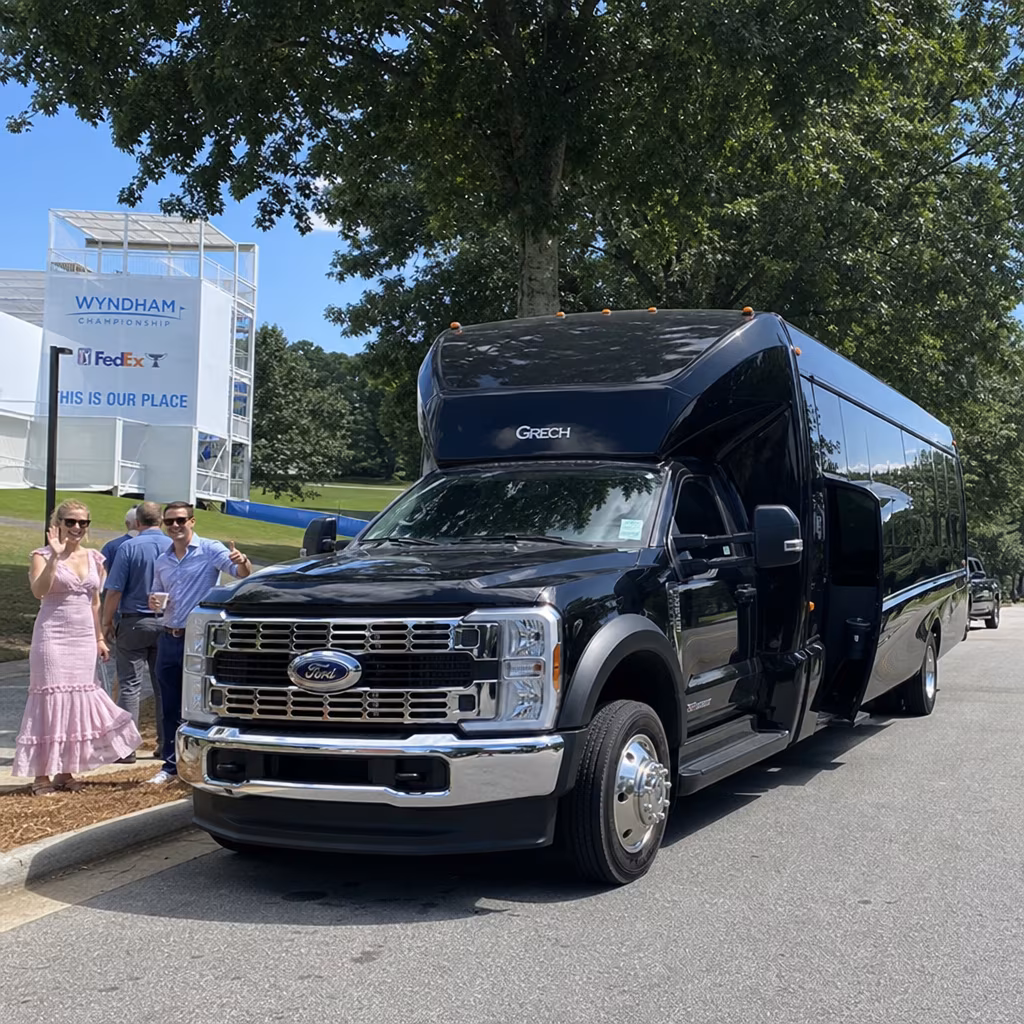 Party Bus to the Wyndham Championship at Sedgefield Country Club