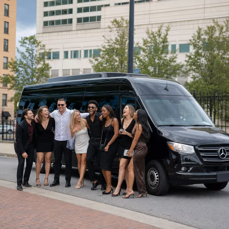 Greensboro Bachelor & Bachelorette Transportation fleet vehicle