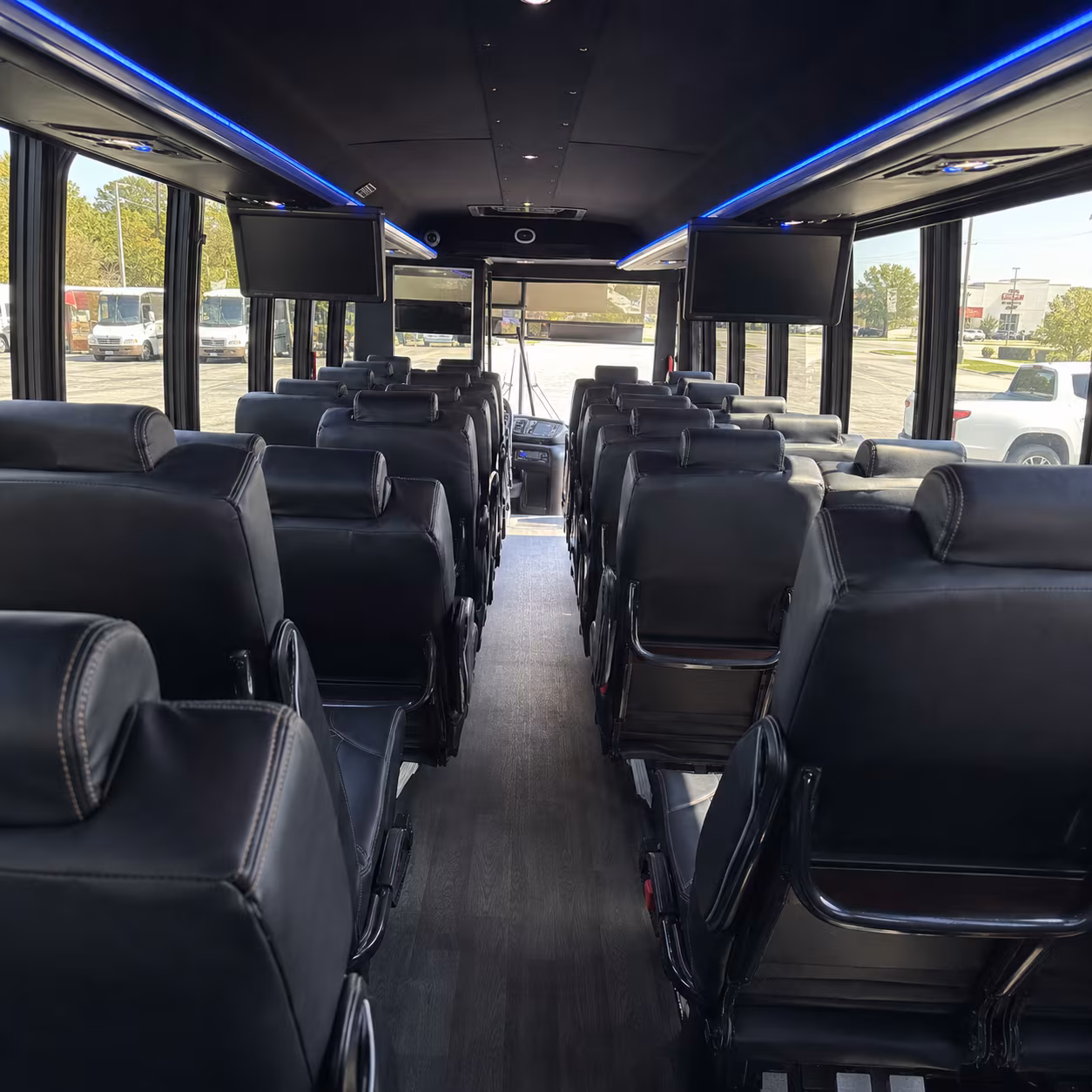 Greensboro Airport Shuttle & Transportation party bus exterior
