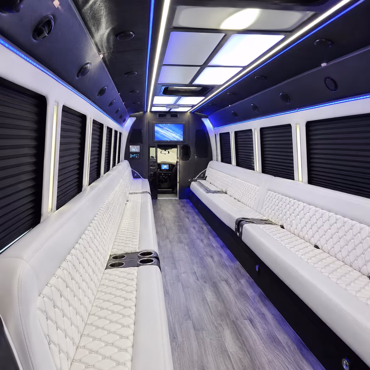 Greensboro Bachelor & Bachelorette Transportation party bus exterior