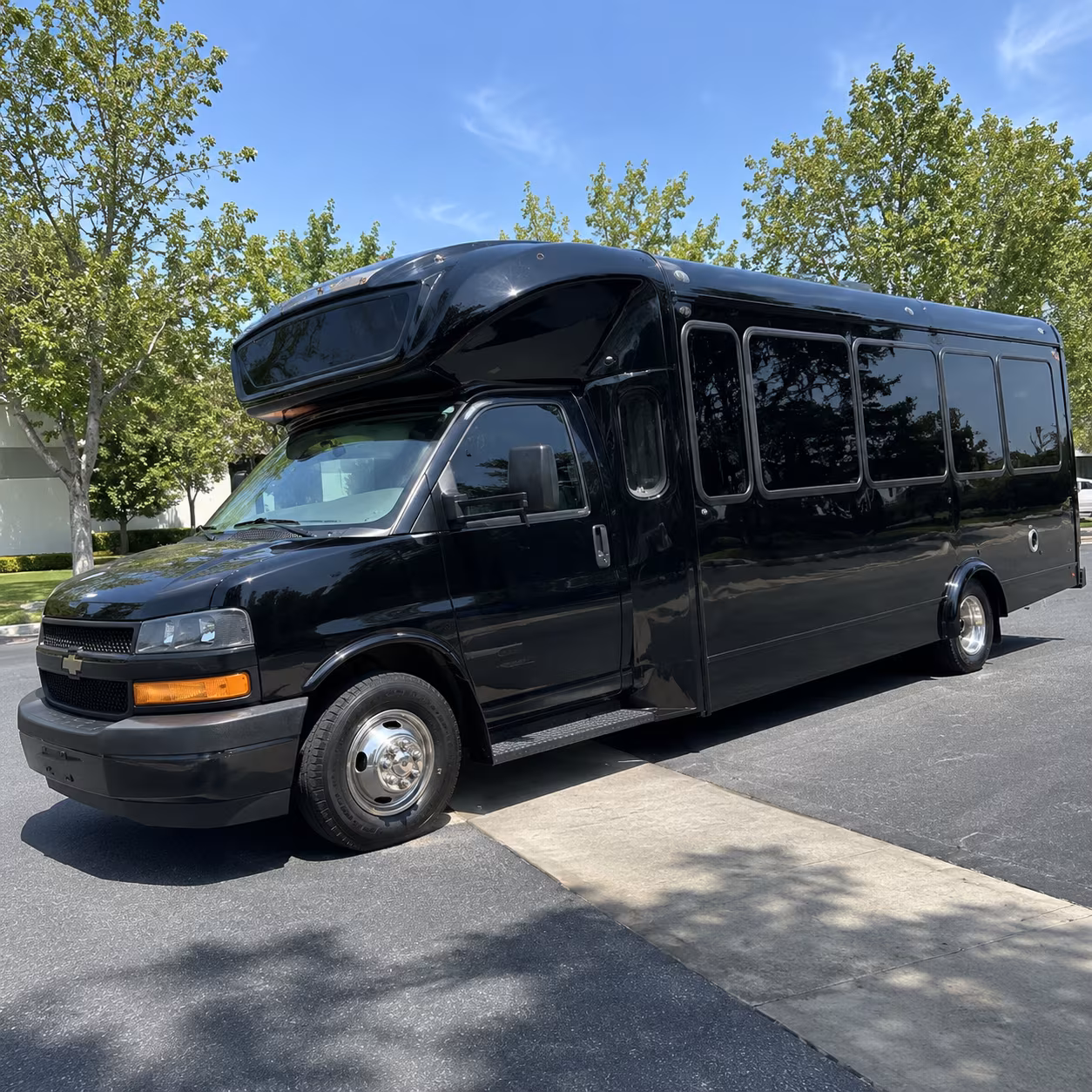 Greensboro Birthday, Sweet 16, & Quinceañera Transportation party bus exterior