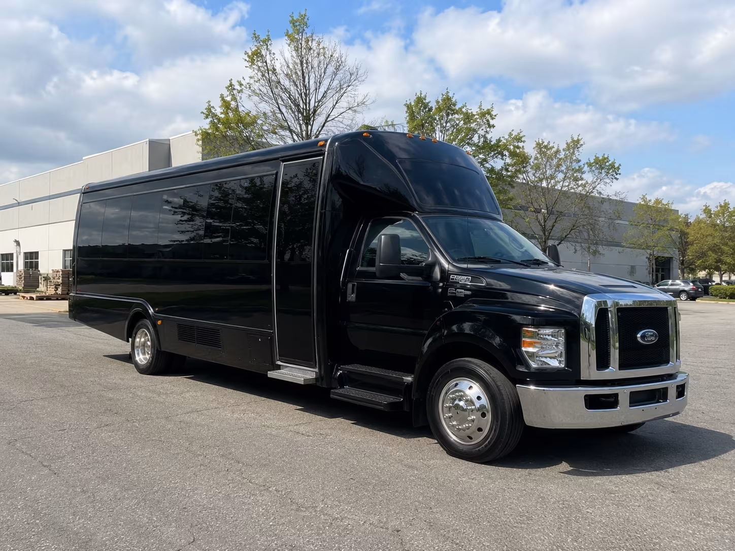Greensboro Birthday, Sweet 16, & Quinceañera Transportation party bus exterior