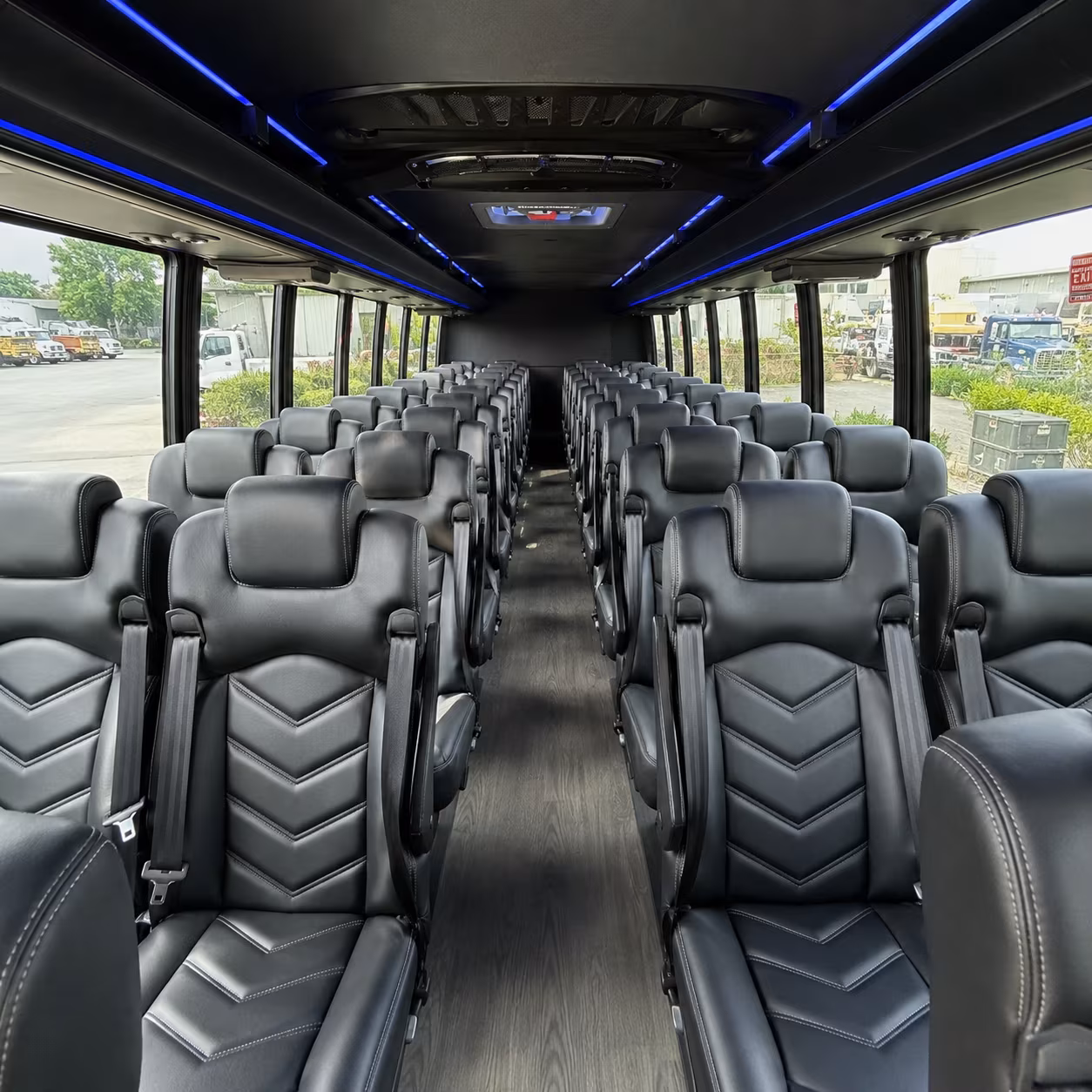 Greensboro Corporate Transportation party bus exterior