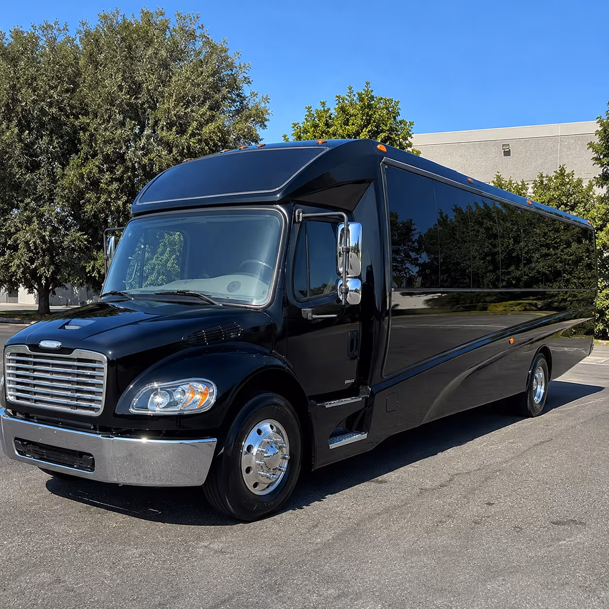Greensboro Corporate Transportation party bus exterior