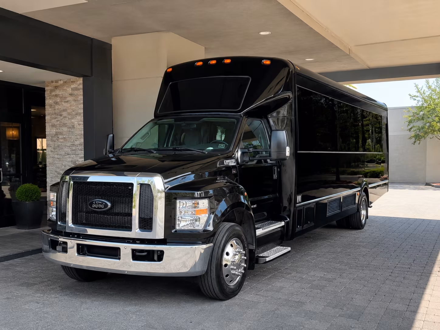 Greensboro Private Event Transportation party bus exterior