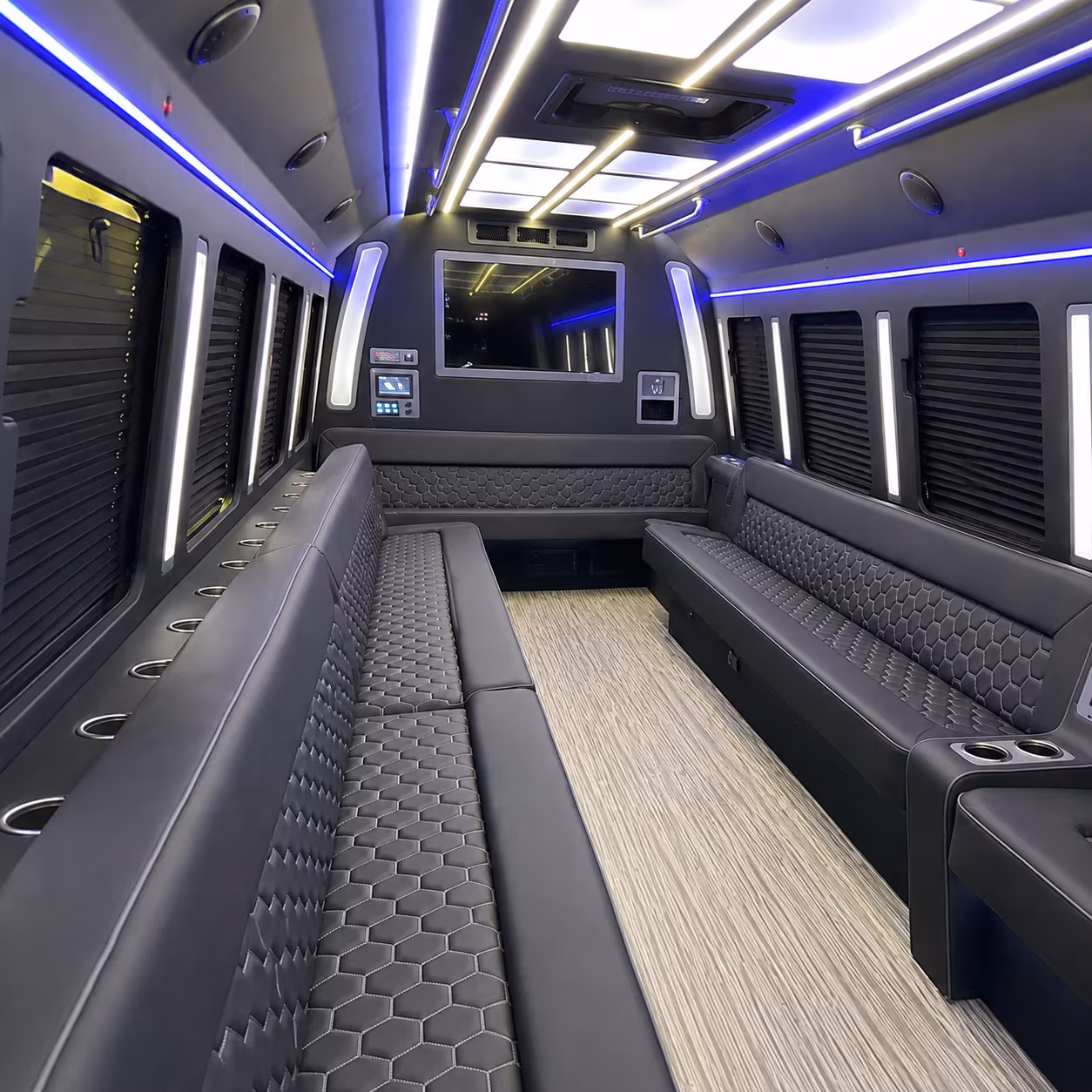 Greensboro Prom & Homecoming Transportation party bus exterior