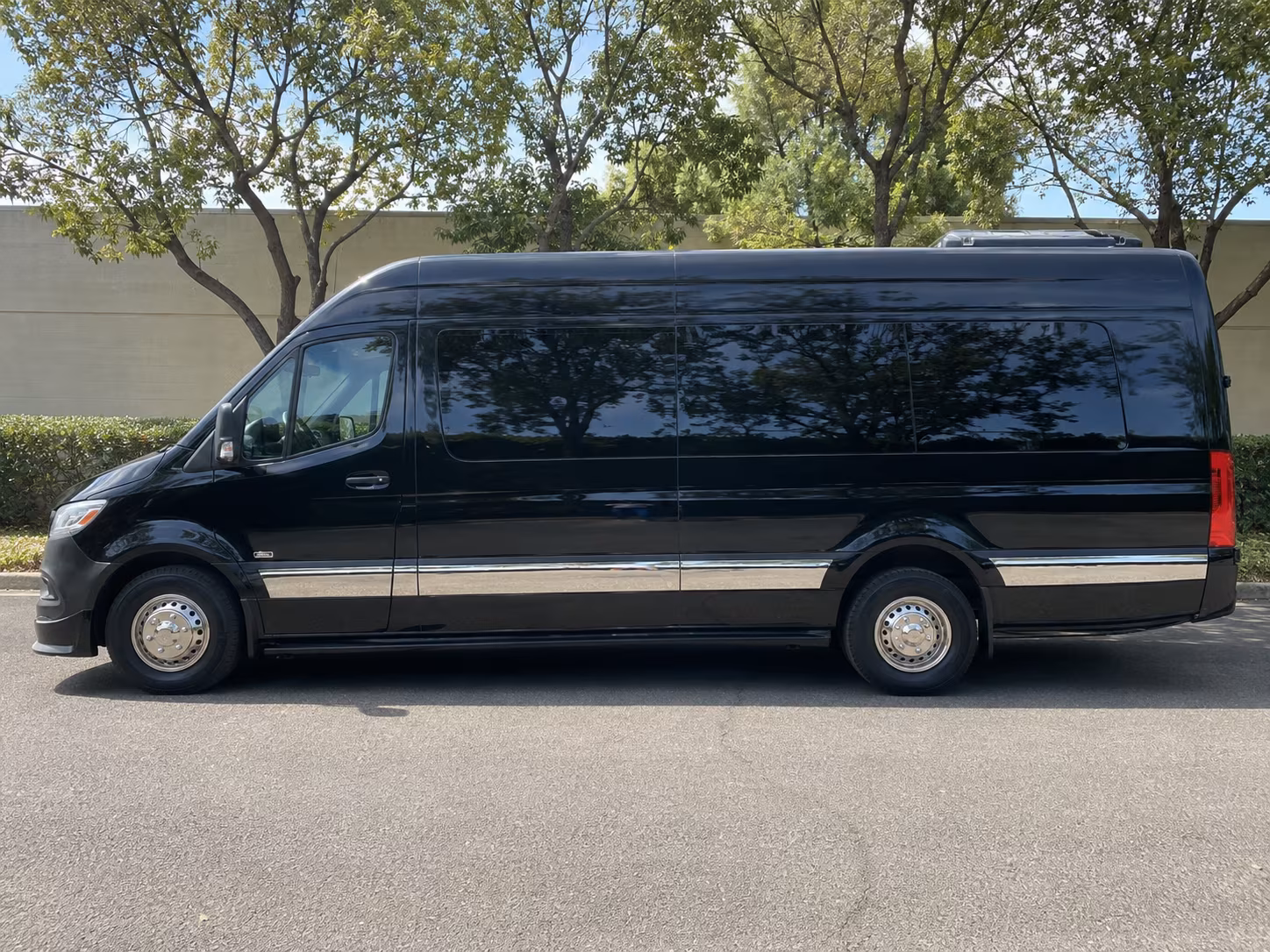 Greensboro School Event Transportation party bus exterior