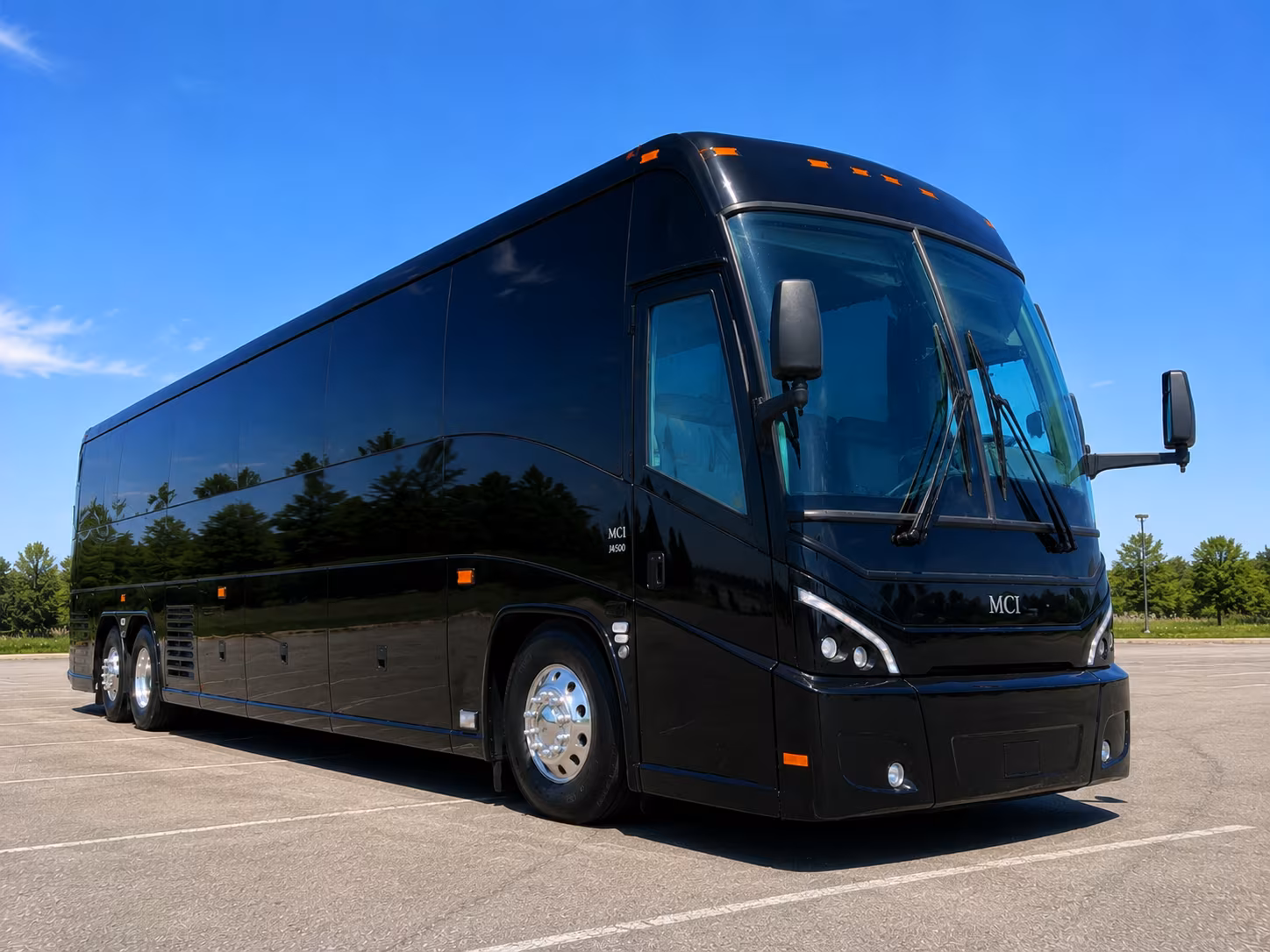 Greensboro School Event Transportation party bus exterior