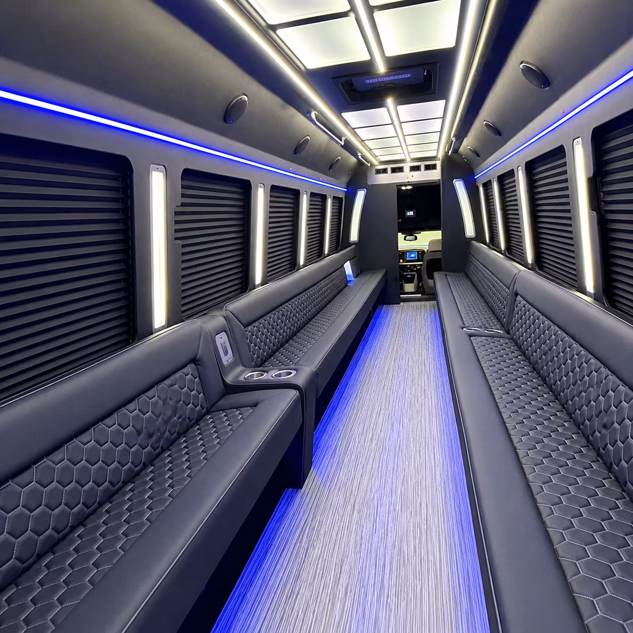 Greensboro Sporting Event Transportation party bus exterior