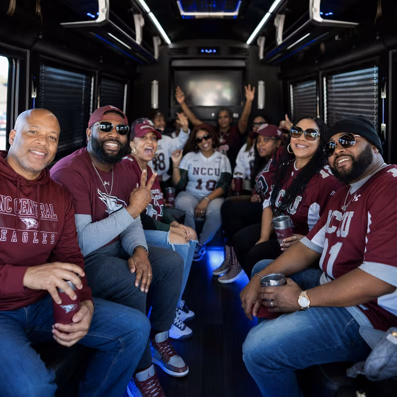Greensboro Sporting Event Transportation fleet vehicle